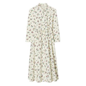 토리 버치 플로럴 패턴 미디 드레스, 베이지계열, US 8(KR L)