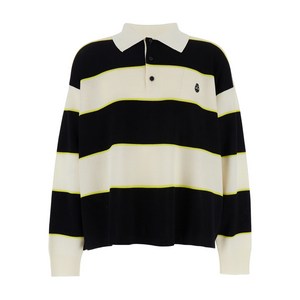 알렉산더맥퀸 로고 스트라이프 폴로 셔츠