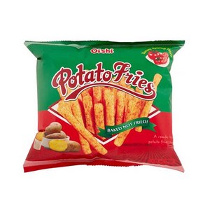 Oishi Potato Fies Tomato Ketchup Flavo 오이쉬 포테이토 토마토케찹 맛, 1개, 50g