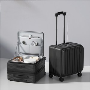 TLOML 캐리어 20인치 전면 오픈 USB 기내용 캐리어 대용량 여행용 캐리어