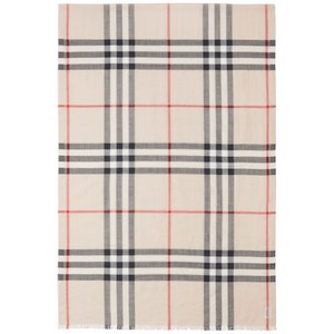 버버리 체크 울 혼방 스카프