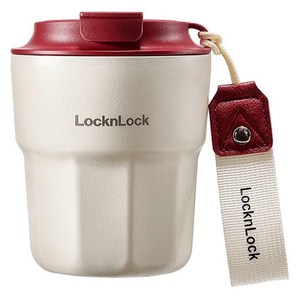 락앤락 커피 보틀 미니 보온병 스트랩 포함, 레드, 290ml, 1개