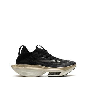 나이키 에어 줌 알파플라이 넥스트% 2 블랙 골드 앤 화이트 스니커즈, US 5.5(KR 225), 블랙계열