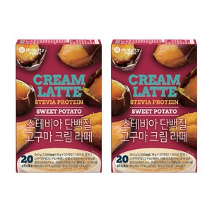 맥널티커피 스테비아 단백질 고구마 크림 라떼