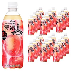 미츠야 엑스트라 리치 피치 스쿼시 페트, 500ml, 24개