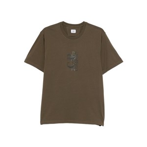 C.P.컴퍼니 로고 프린트 티셔츠