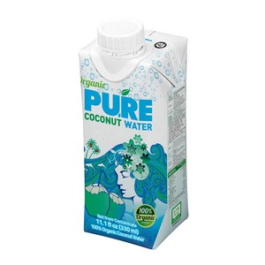 유기농 퓨어 코코넛 워터, 330ml, 12개