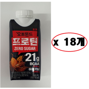오트몬드 프로틴 초코맛, 250ml, 18개