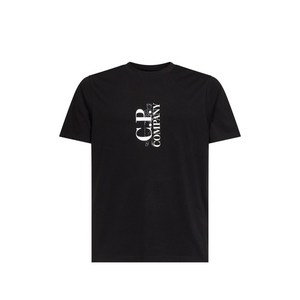 C.P.컴퍼니 로고 프린트 티셔츠, 블랙계열, Standard L(KR 105)