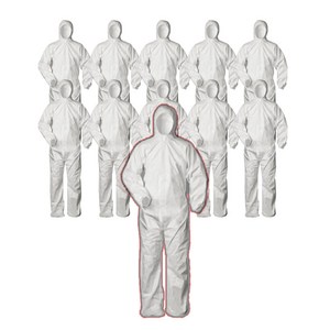 일회용 여름 겨울 방진복 보호복 방호복 방역복 정비복 작업용 작업복 흰색 1개, 10개