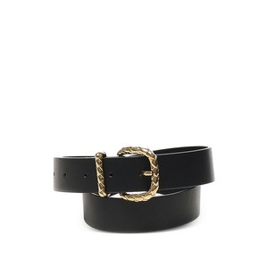 보테가 베네타 브레이디드 버클 레더 벨트, cm 95, 블랙계열