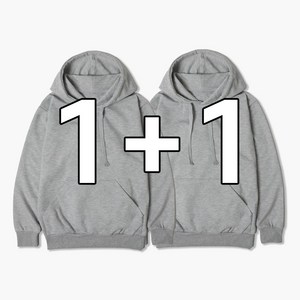 빌리언즈 남녀공용 후드티 단체복 기본 데일리 특양면 빅사이즈 1+1