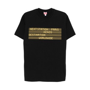 겐조 그래픽 프린트 코튼 티셔츠, 블랙계열, Standard L(KR 105)