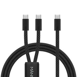 만타이거 2in1 멀티 C타입 to C타입+C타입 초고속 충전케이블