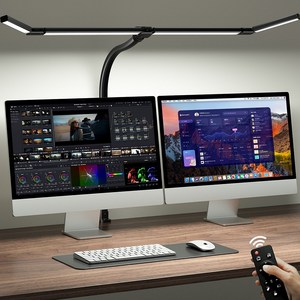 ACMEZING 접이식 확장형 클립형 LED 와이드 스탠드 공부용 스탠드 25가지 색온도/밝기 조절 + 리모컨 D9