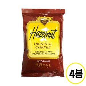 로얄 헤이즐넛향 인스턴트 커피, 227g, 4개