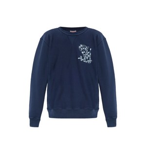 겐조 카툰 자수 크루 넥 스웨트셔츠, 블루계열, Standard M(KR 100)