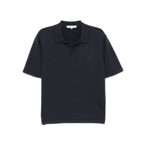 메종키츠네 볼드 폭스 헤드 자수 니트 폴로 셔츠, 그레이계열, Standard XL(KR 110)