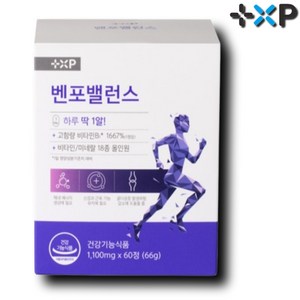 벤포밸런스 활력 비타민 B군 고함량 종합비타민 하루 1알, 60정, 1박스