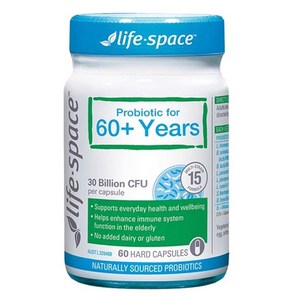 라이프스페이스 프로바이오틱 포 60+ 이어스 하드 캡슐, 60정, 1개