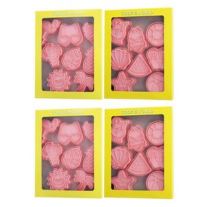 mian xiao xin 쿠키 몰드 16종 MX003, 여름 시리즈, 2개