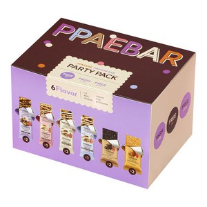 [설탕X 저당] 빼바 프로틴바 파티팩, 400g, 1세트