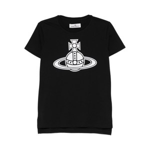 비비안웨스트우드 구체 그래픽 티셔츠, 블랙계열, S(KR 95)