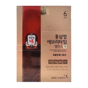올따옴) 정관장 홍삼정 에브리타임 밸런스 핏 14포 1세트, 140ml, 1개