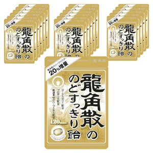 류카쿠산 용각산 목이 시원한 사탕 120맥스 허브 & 마일드밀크, 88g, 18개