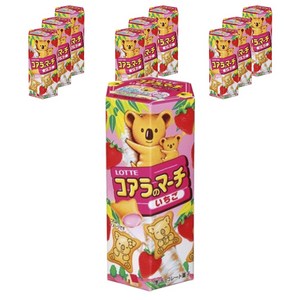 롯데 코알라노 마치 딸기 스낵 48g x10개, 48g, 10개