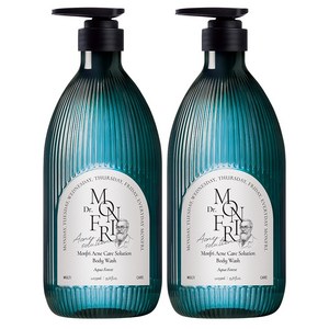 먼프리 시카케어 아크네 피지감소 98% 여드름 바디워시 남배우 Pick 아쿠아포레스트향, 1.059L, 2개