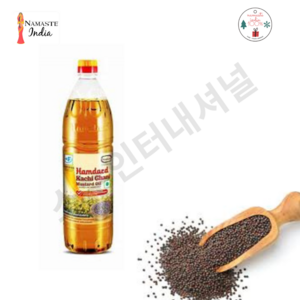 MUSTARD OIL 1L BANOFUL 머스터드 오일(겨자씨유) 1L (EXTERNAL USE ONLY), 1개