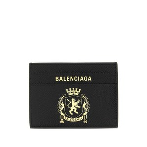 발렌시아가 크레스트 프린트 여권 카드홀더