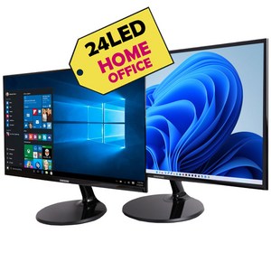 삼성 엘지 브랜드 AA급 24인치 LED HDMI 중고모니터 컴퓨터 FHD 게임 사무 업무 인강 랜덤배송, 60.5cm, 24인치 브랜드 LED RGB DVI 지원, 24인치 브랜드 LED RGB DVI 지원