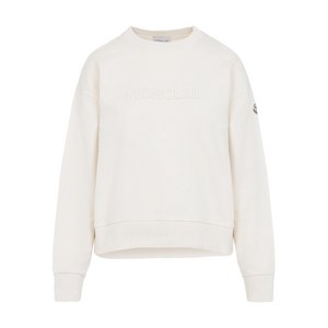 몽클레르 로고 자수 스웨트셔츠, 베이지계열, Standard M(KR 66)