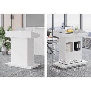 교회 단상 연단 회의실 강단 강당 강의대 교실 테이블 연설 사회자 교탁, 화이트