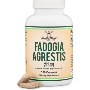 더블우드 강력 남성정력제 테스토스테론 부스터 Fadogia Agrestis 600mg 서빙 180 캡슐, 180캡슐, 1개, 180정