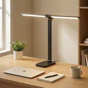 Airwit 듀얼 LED 스탠드 조명 시력보호 블루라이트 차단 와이드 조명 무단계 밝기조절 책상 사무실 학습용 사무용 독서용