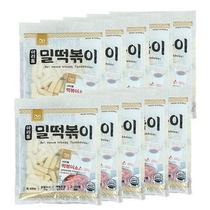 [아리홈] 옛날 밀떡볶이 2~3인분 300g 간편조리 밀키트 실온보관, 10개