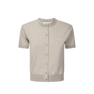 메종키츠네 베이비 폭스 반소매 가디건, 베이지계열, M(KR 66)