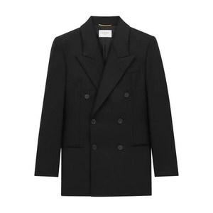 생로랑 double-breasted wool blazer, 블랙계열, France 40(KR 77)