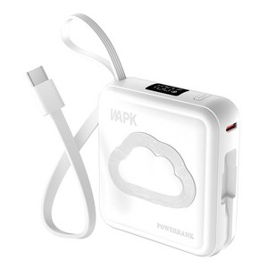 WAPIK 초소형 미니 고속충전 보조배터리 M2 PD 22.5W 10000mAh