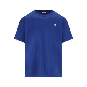 셀린느 트리옹프 자수 코튼 셔츠, 블루계열, S(KR 95)