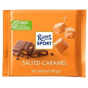 리터스포트 솔티드 카라멜 초콜릿, 100g, 1개