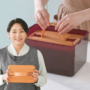 홍여진 하이로 황토 누르미 누름돌 누루미 오이지 짱아찌 김치통 누름독 대형2+중형2+손잡이4+롱손잡이2, 1개