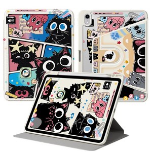 DUNNO 360도 회전 가능 펜슬수납 아크릴 아이패드 케이스