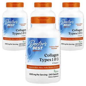 닥터스베스트 콜라겐 타입 1 앤 3 500mg 캡슐, 240정, 4개