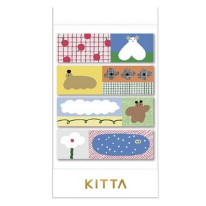 히토토키 키타 마스킹 테이프 40매입, 산책, 1개