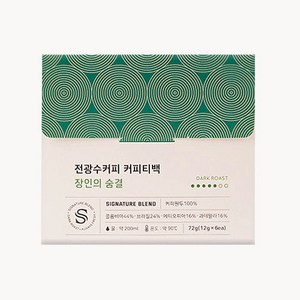 전광수커피 장인의숨결 커피 티백 12g 6개입, 상세페이지 참조