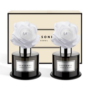 시즈넬 퍼퓸향 디퓨저 화이트 로즈 블랙에디션 120ml 본품, 넘버 파이브 향, 2개